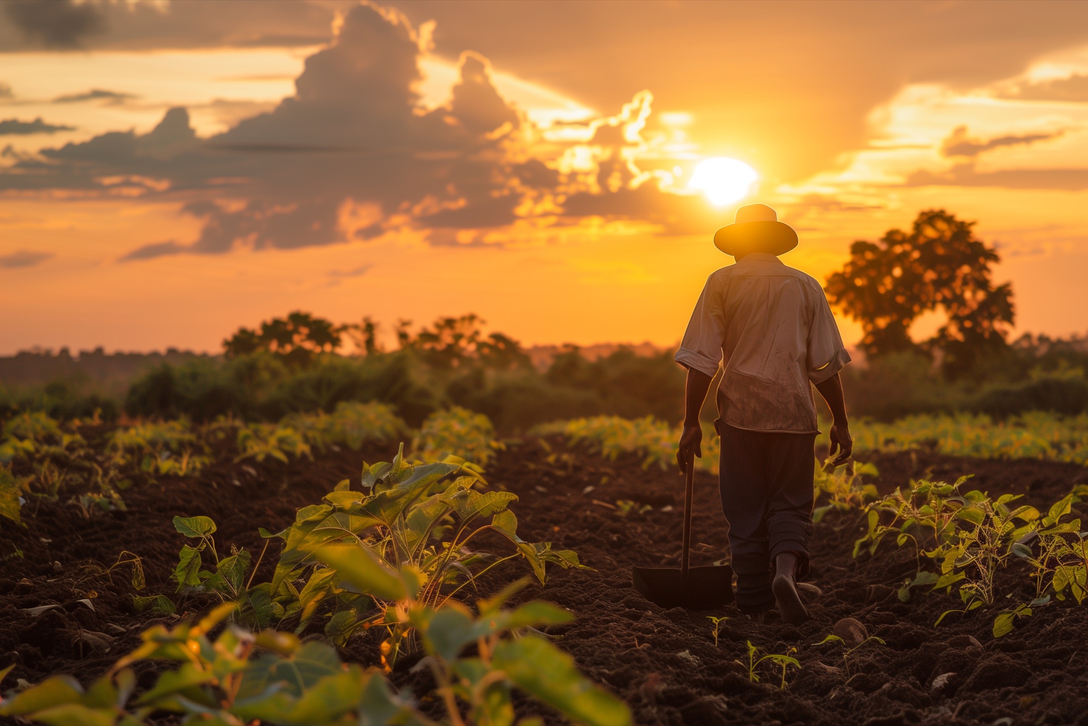 Legume crop in the field
